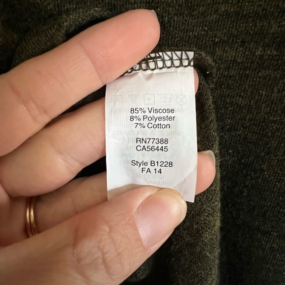 Madewell Cointoss Dress in Heathered Hunter Green - Picture 5 of 5
